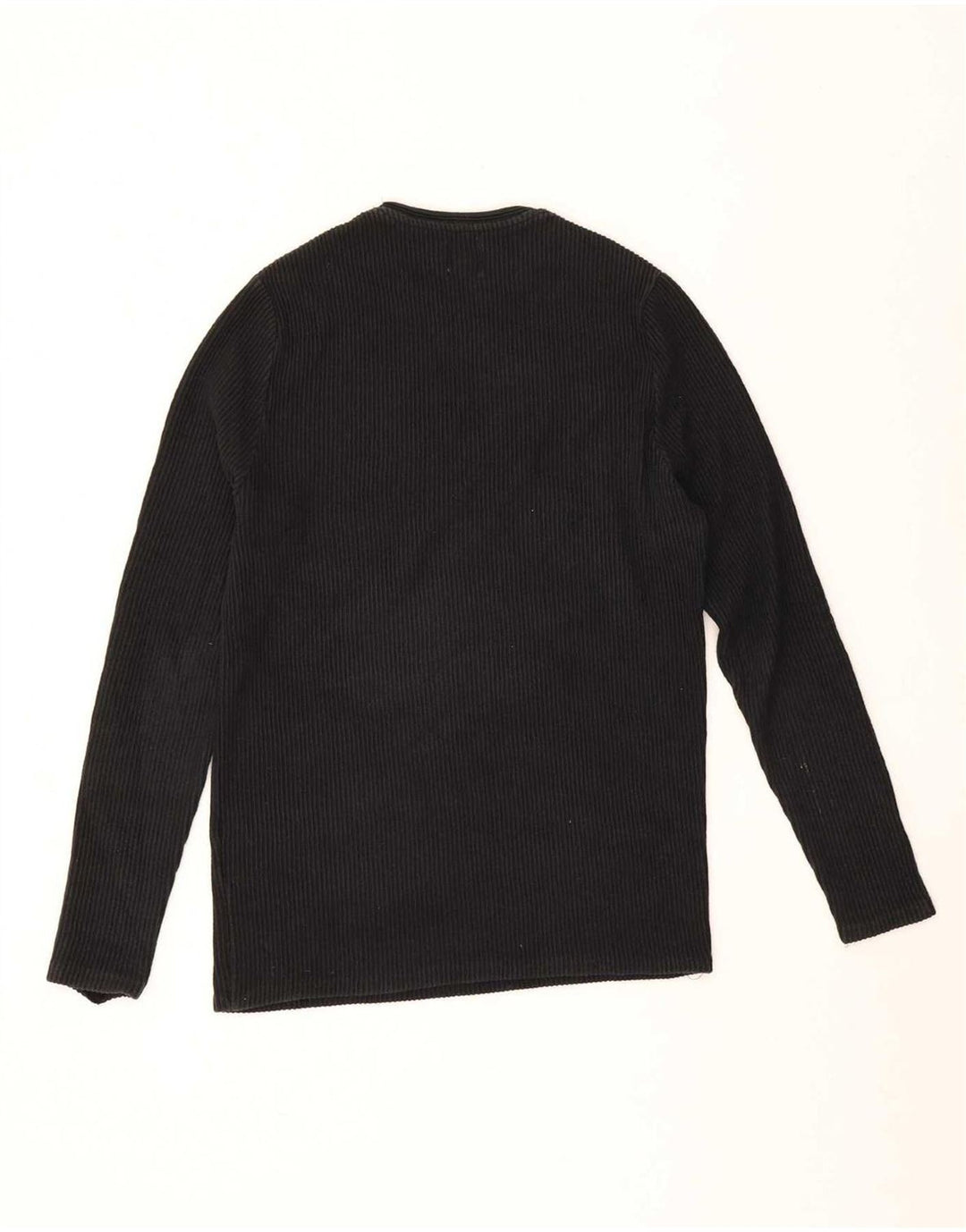 Zara Top masculino manga comprida pequeno algodão preto