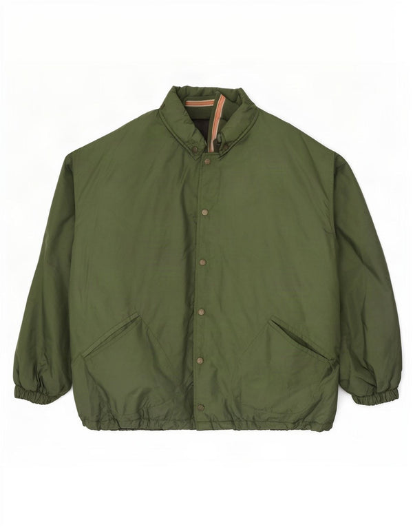 Jaqueta corta-vento masculina Tom Tailor Loose Fit Graphic UK 40 Grande Verde