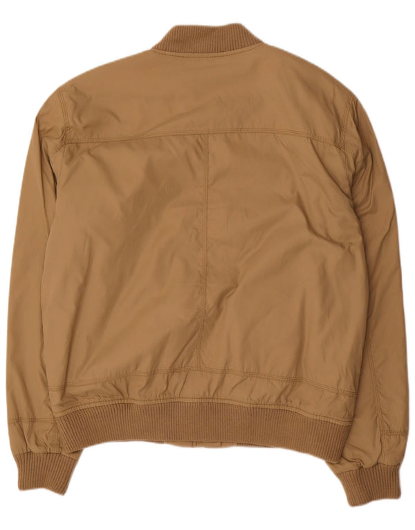 Jaqueta bomber militar masculina Zara UK 42 XL bege nylon