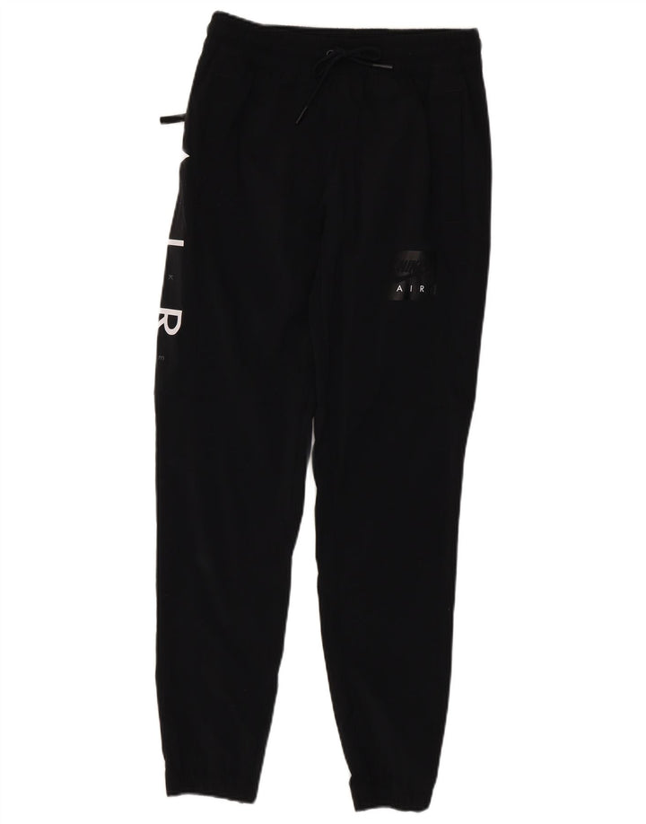 Calça esportiva masculina Nike Graphic Joggers pequena preta de nylon