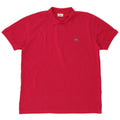 Camisa polo masculina Lacoste tamanho 6 XL algodão rosa
