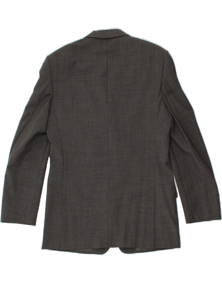 Conjunto masculino de 3 botões e 2 peças VALENTINO IT 48 médio W38 L32 lã virgem cinza