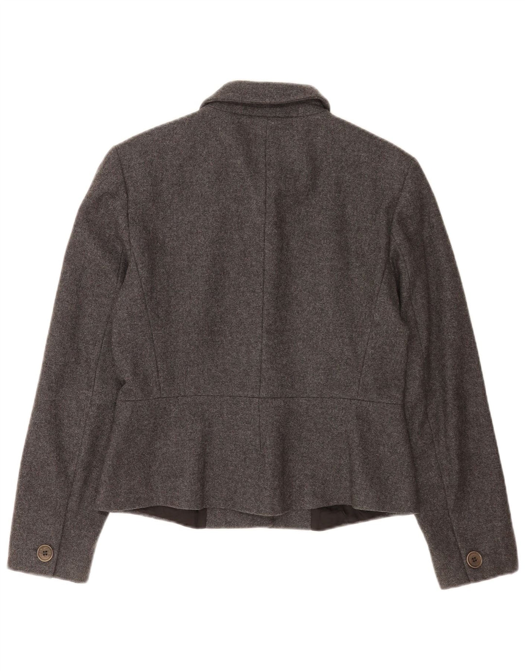 Jaqueta Blazer Feminina Sportmax Reino Unido 12 Lã Cinza Médio Clássico