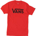 Camiseta masculina VANS Classic Fit gráfica top pequeno algodão vermelho