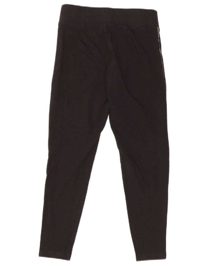 Leggings femininas Marks & Spencer Reino Unido 8 pequenas viscose preta