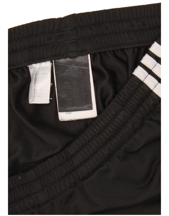 Calça de treino feminina Adidas UK 36/38 pequena preta poliéster