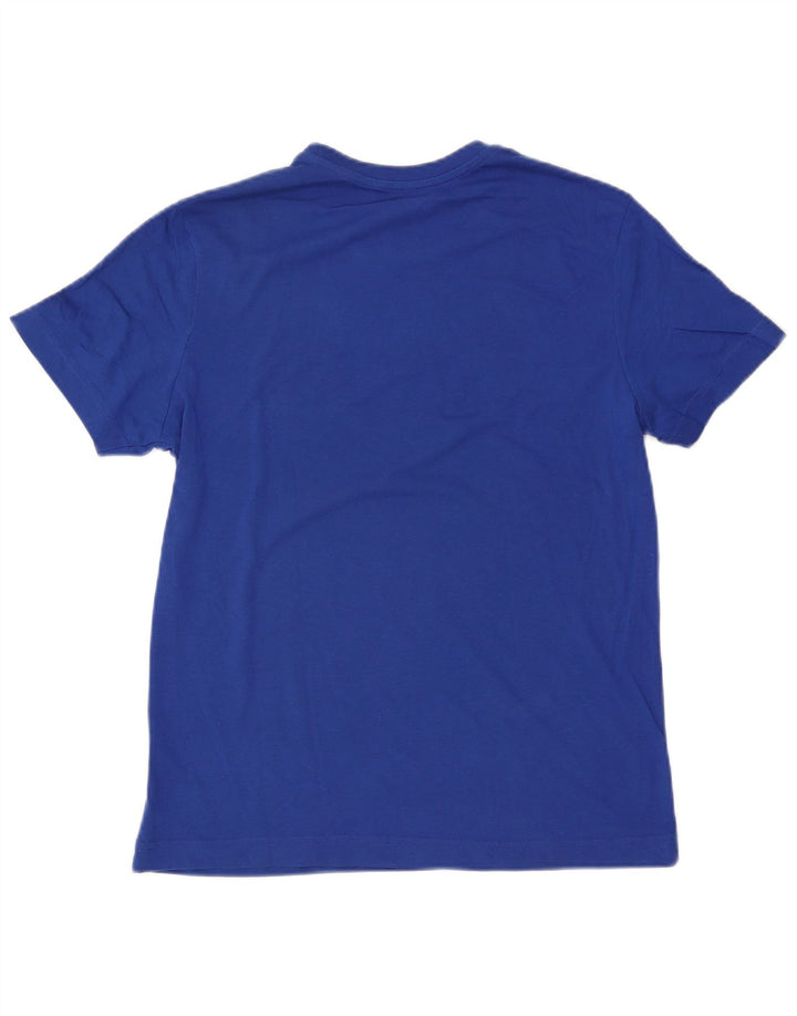 Camiseta masculina gráfica Lotto Top azul médio
