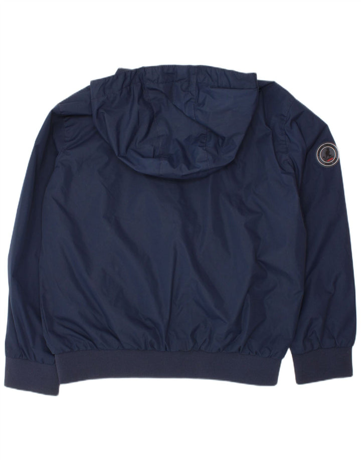 Jaqueta bomber com capuz para meninos KANGOL 7-8 anos azul marinho poliéster