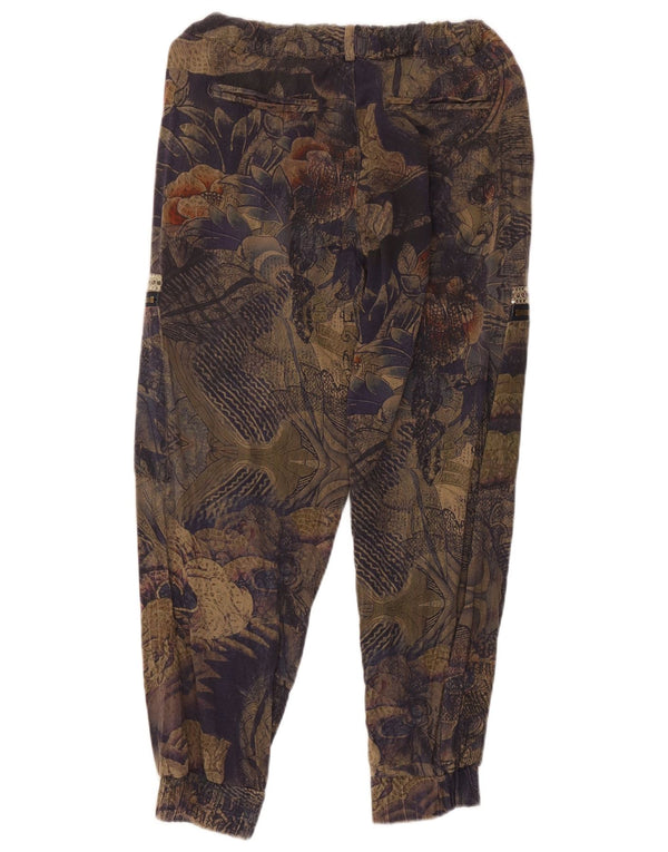 Desigual Calça jogger feminina pequena W30 L25 multicolorida floral