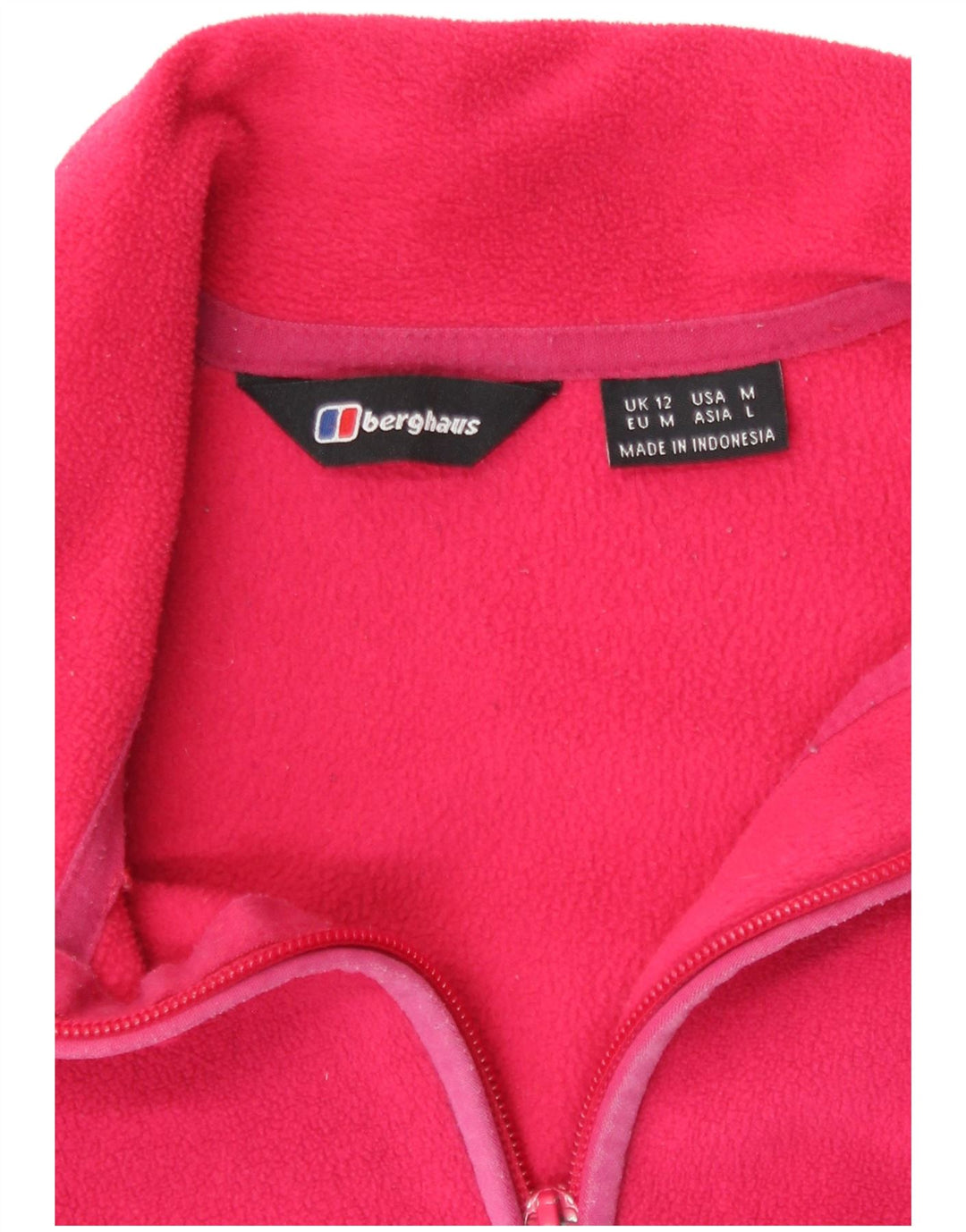 Jaqueta de lã feminina Berghaus UK 12 poliéster rosa médio