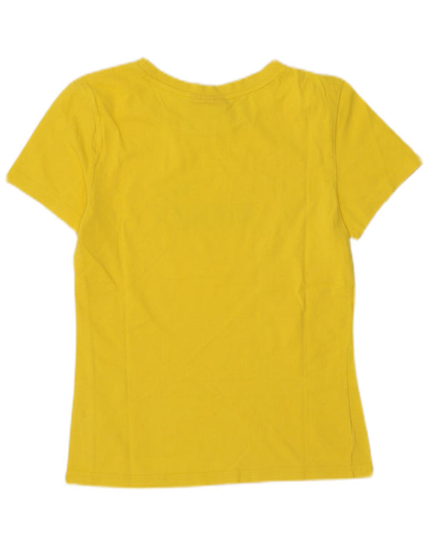 Puma Camiseta Feminina Graphic Top UK 14 Médio Amarelo
