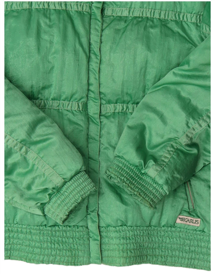 Jaqueta acolchoada feminina Icarus UK 14 poliamida verde médio