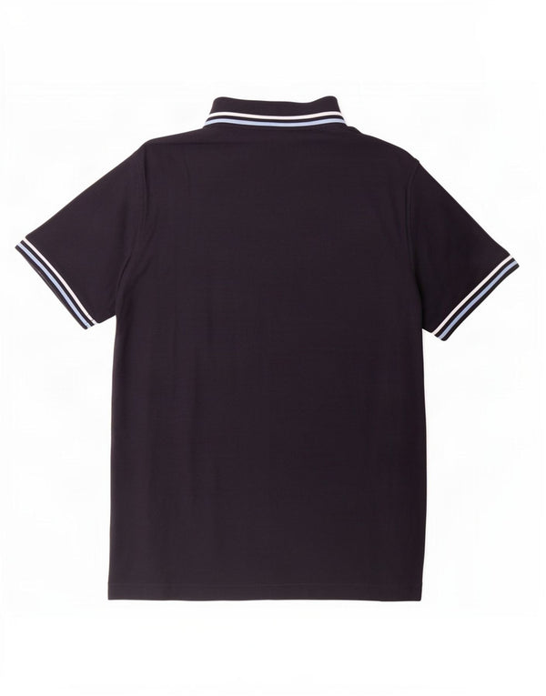 Camisa polo masculina Lotto pequena algodão azul marinho