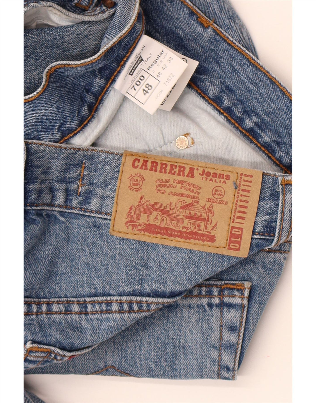 Carrera Masculino 700 Slim Jeans IT 48 Médio W32 L34 Azul Algodão
