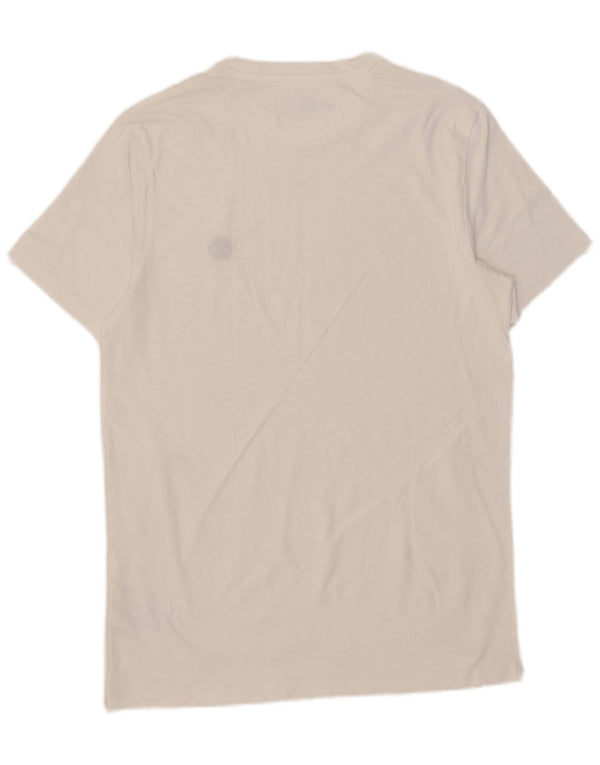 Timberland Camiseta Masculina Slim Fit Top Grande Algodão Branco