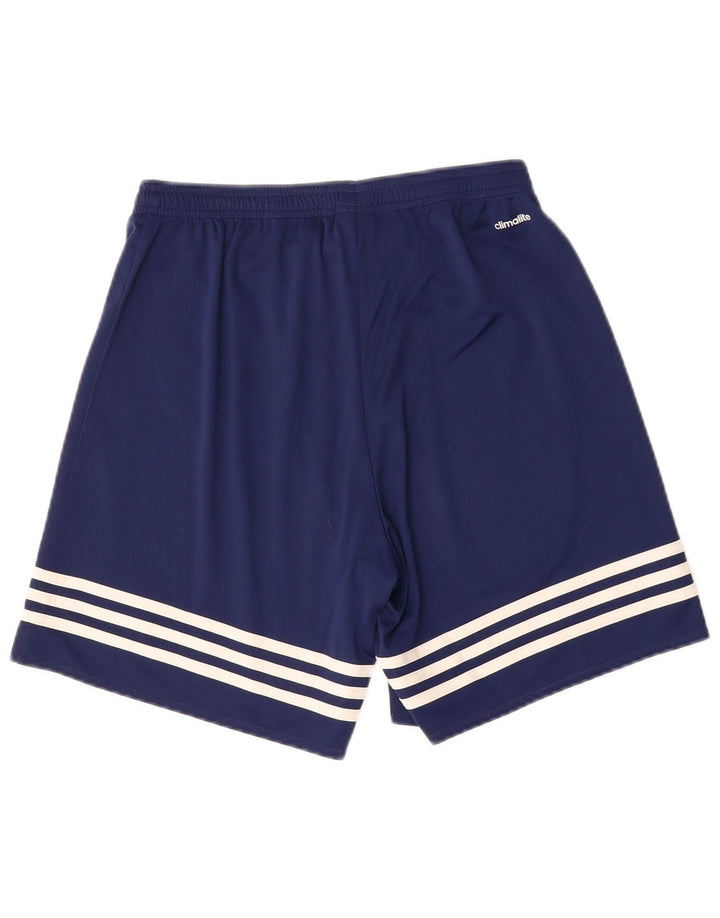 Shorts esportivos masculinos ADIDAS Climalite médio azul marinho poliéster