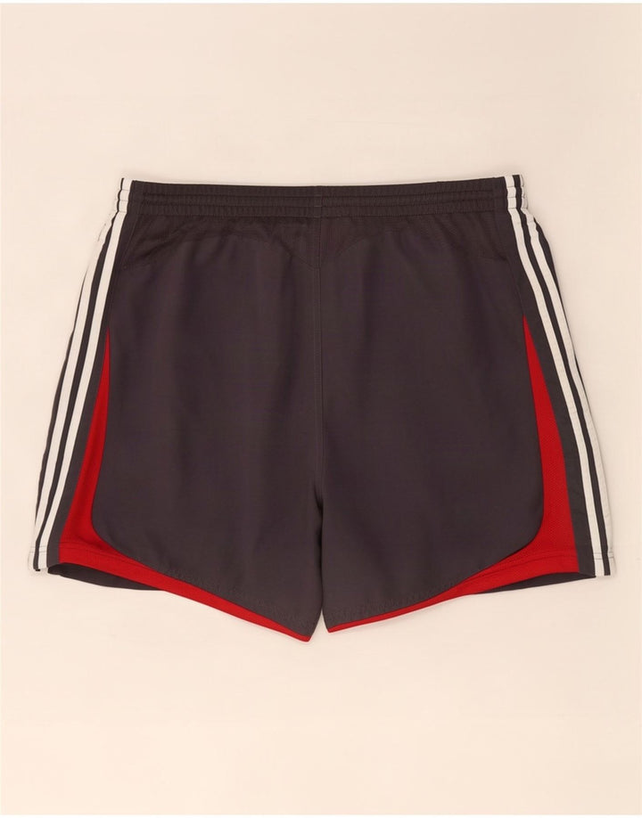 Shorts esportivos masculinos Adidas 2XL cinza colorblock poliéster