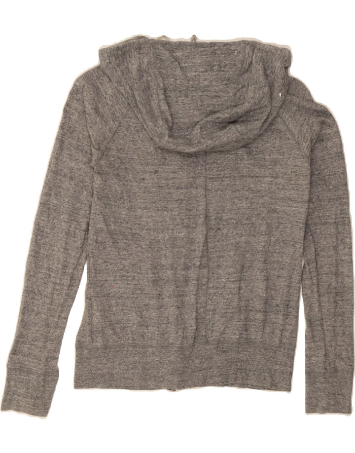 NIKE Womens Zip Hoodie Sweater UK 10 Small Grey Cotton Vintage Nike and Second-Hand Nike from Messina Hembry 