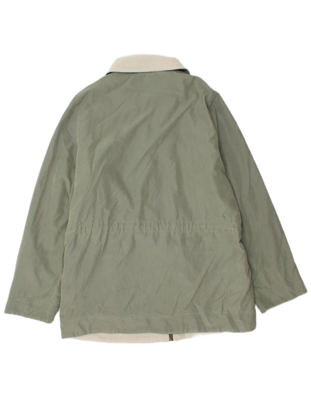 Jaqueta feminina Marks & Spencer Sherpa Parka grande Reino Unido 14 grande verde