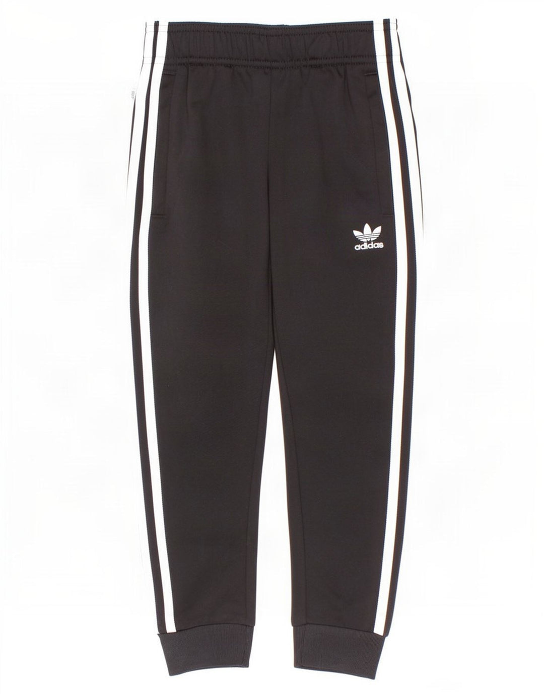 Adidas meninos calças de treino joggers 5-6 anos preto poliéster