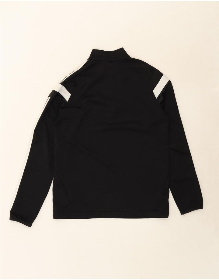 ADIDAS Boys Climacool Zip Neck Pullover Tracksuit Top 13-14 Years Black Vintage Adidas and Second-Hand Adidas from Messina Hembry 