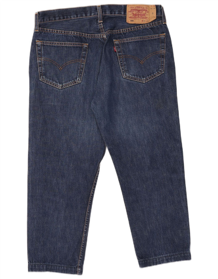 Levi's Masculino 501 Capri Jeans W36 L22 Azul Algodão