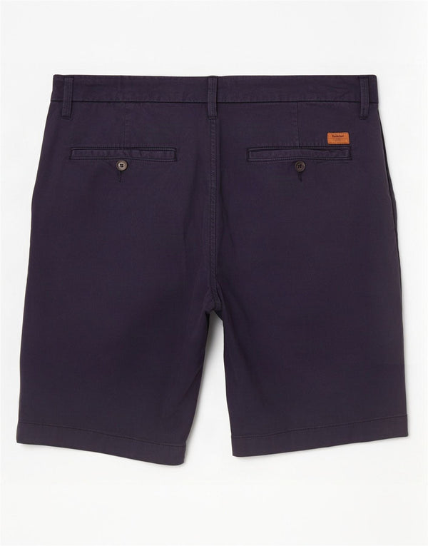 Timberland Mens Chino Shorts W34 Grande Algodão Azul Marinho