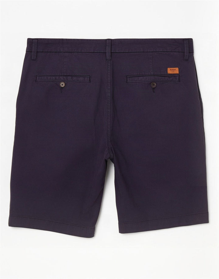 Timberland Mens Chino Shorts W34 Grande Algodão Azul Marinho