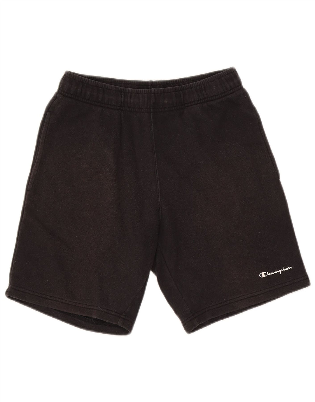 Shorts esportivos masculinos Champion pequeno algodão preto