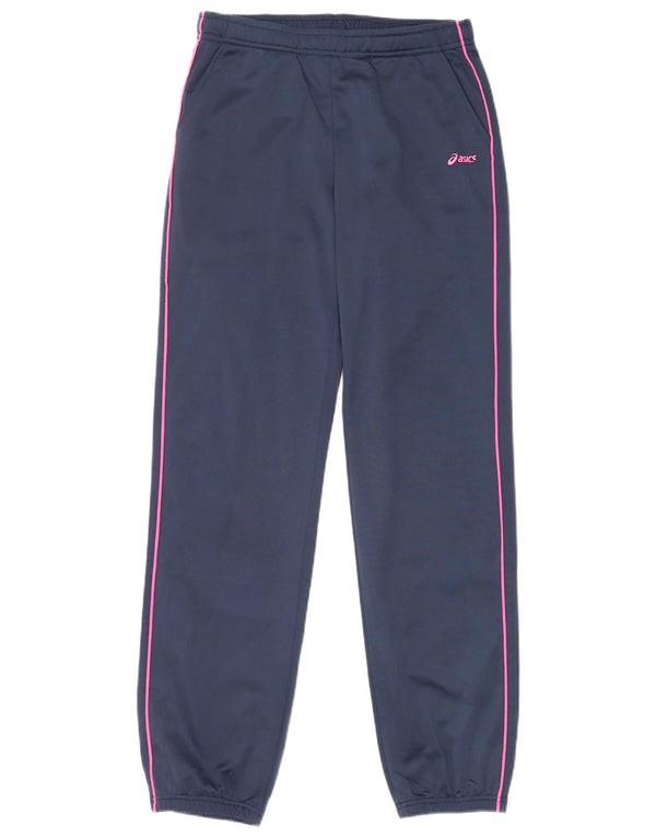 Calça de treino feminina Asics Joggers UK 12 médio azul marinho poliéster
