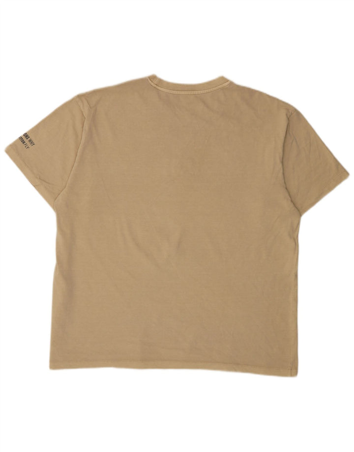 Camiseta gráfica masculina Levi's Top grande de algodão bege