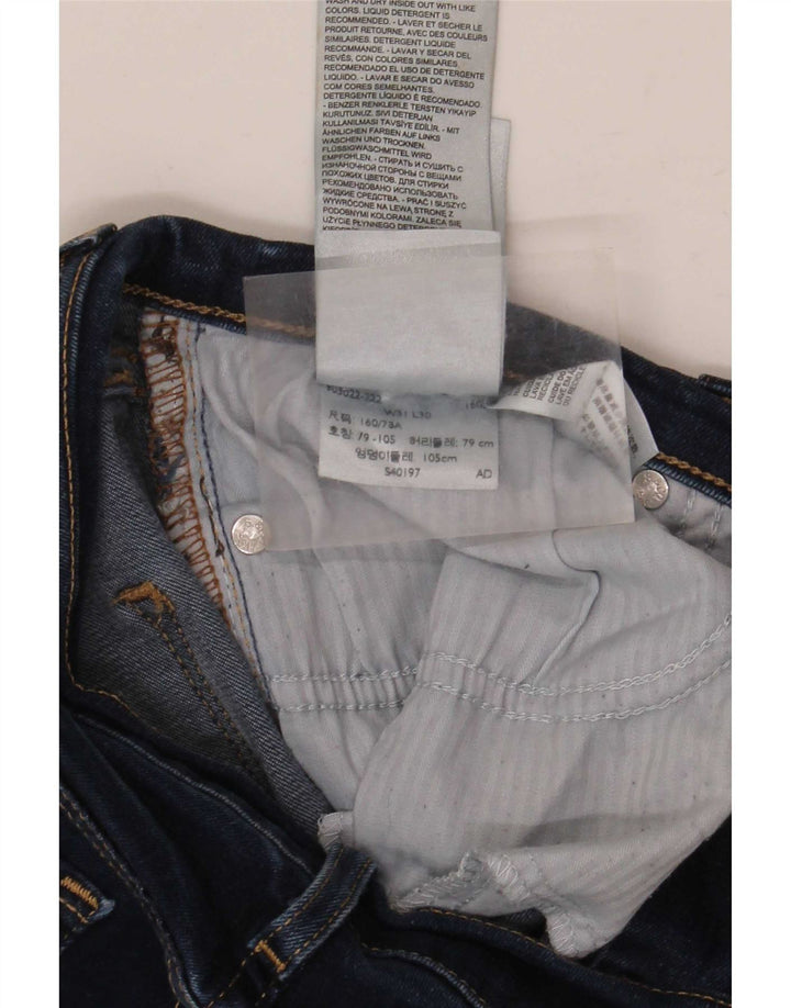 Jeans skinny feminino Levi's W31 L30 algodão azul marinho