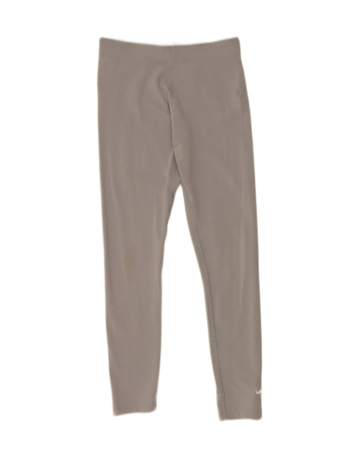 NIKE Girls Leggings 13-14 Years XL Grey Cotton Vintage Nike and Second-Hand Nike from Messina Hembry 