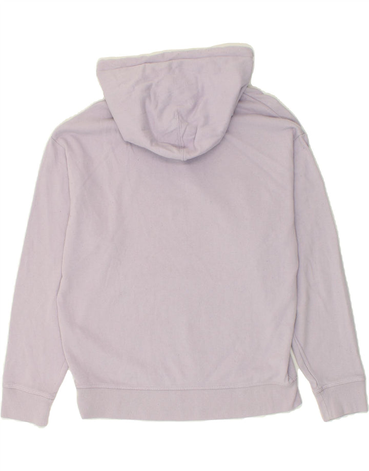 LEVI'S Womens Graphic Hoodie Jumper UK 14 Medium Purple Cotton Vintage Levi's and Second-Hand Levi's from Messina Hembry 