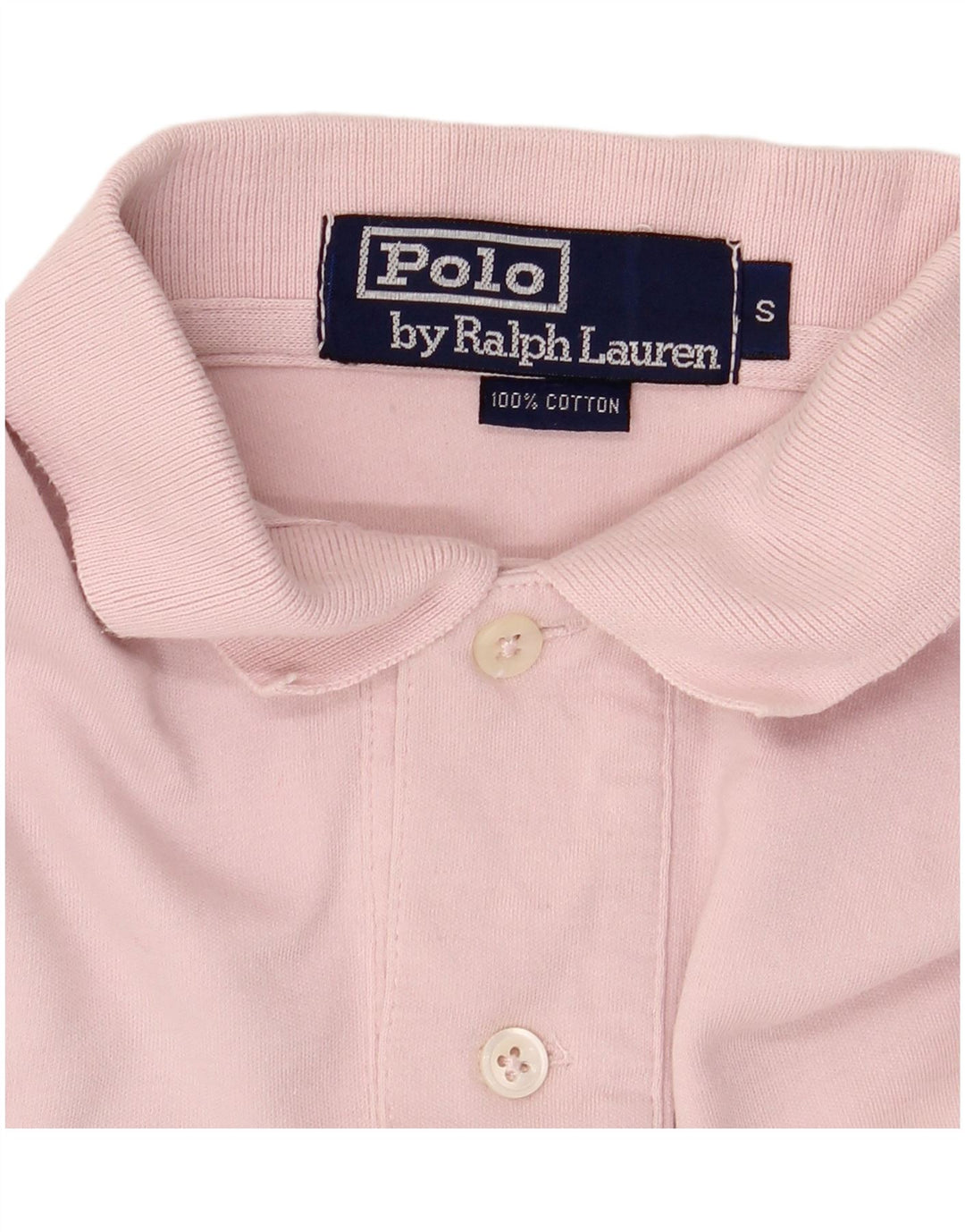 Camisa polo masculina POLO RALPH LAUREN pequena rosa algodão