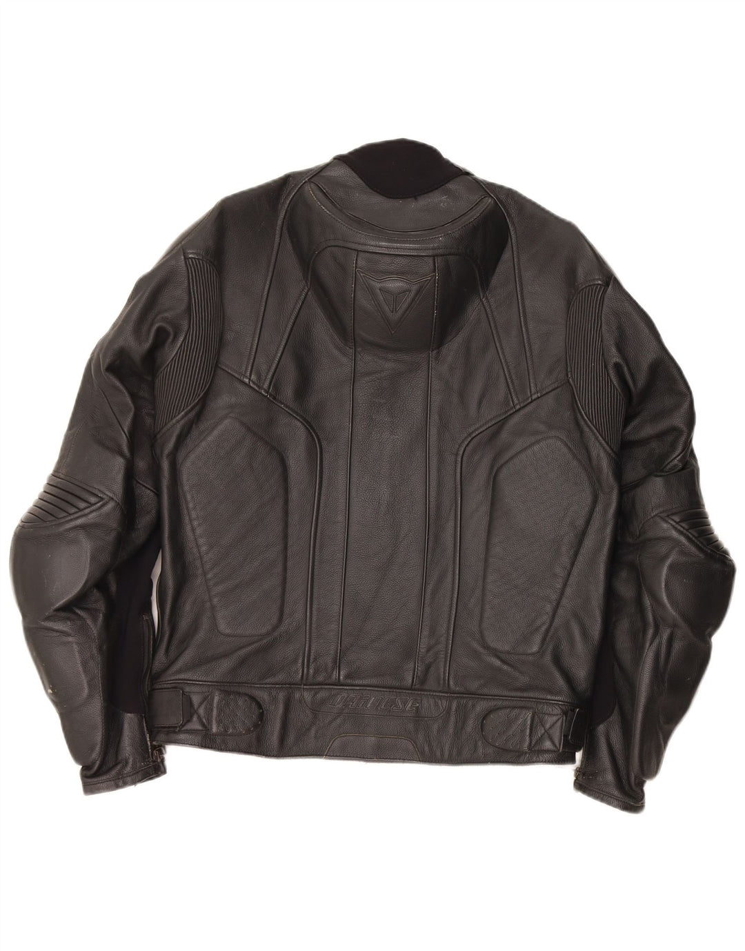 Jaqueta masculina de couro gráfico DAINESE Racer IT 50 grande couro preto
