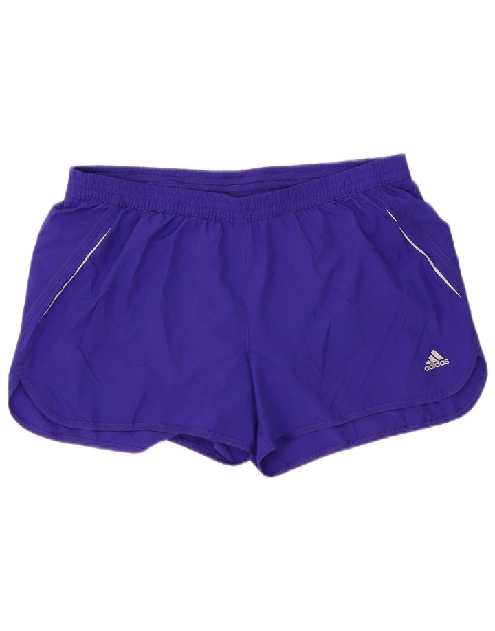 ADIDAS Womens Climalite Sport Shorts UK 18 XL Roxo Poliéster