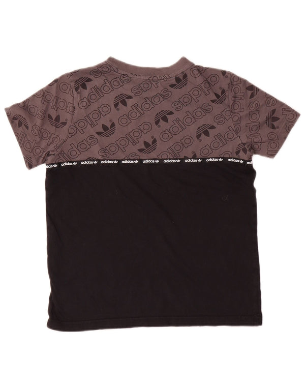 Camiseta Adidas Meninos Graphic 11-12 Anos Cinza Colorblock Algodão
