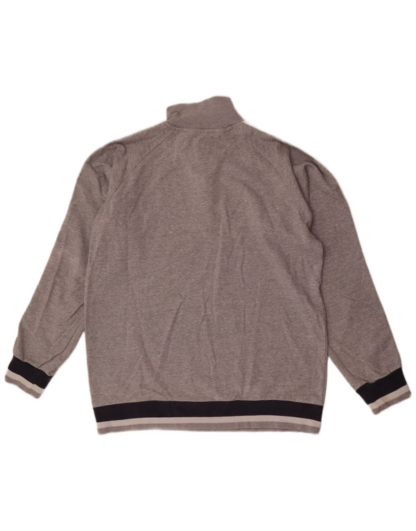 Moletom masculino Champion com zíper e gola 2XL cinza bloco colorido