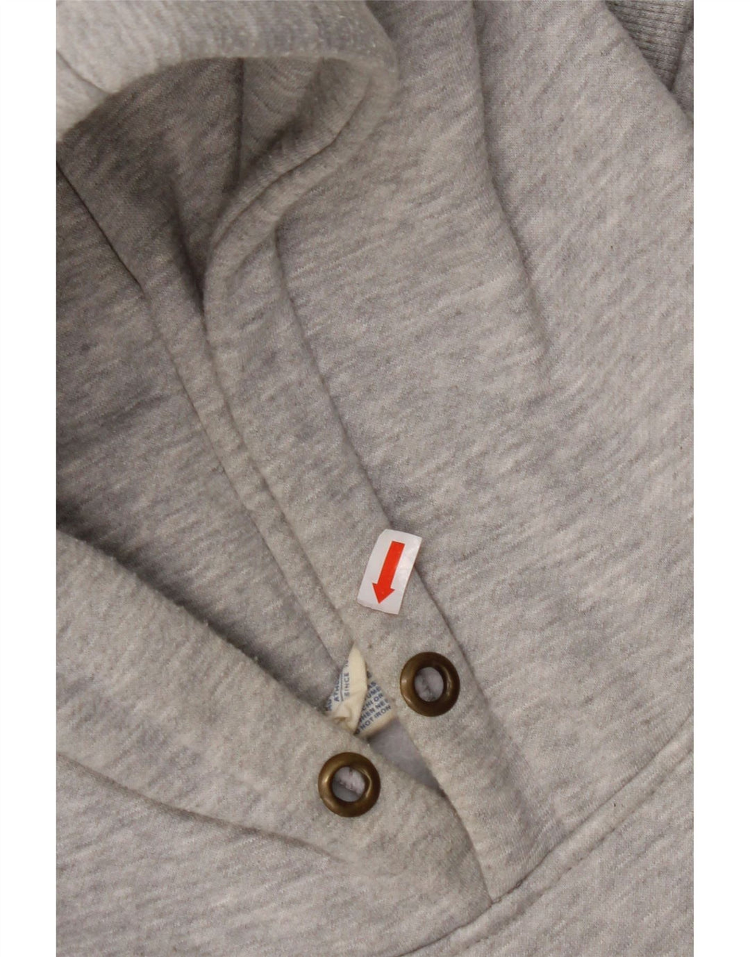 CHAMPION Suéter com capuz gráfico feminino UK 14 cinza médio