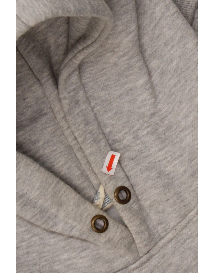 CHAMPION Suéter com capuz gráfico feminino UK 14 cinza médio