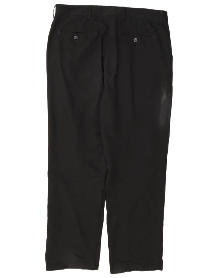 Calça Chino Reta Masculina Adidas W36 L30 Poliéster Preto