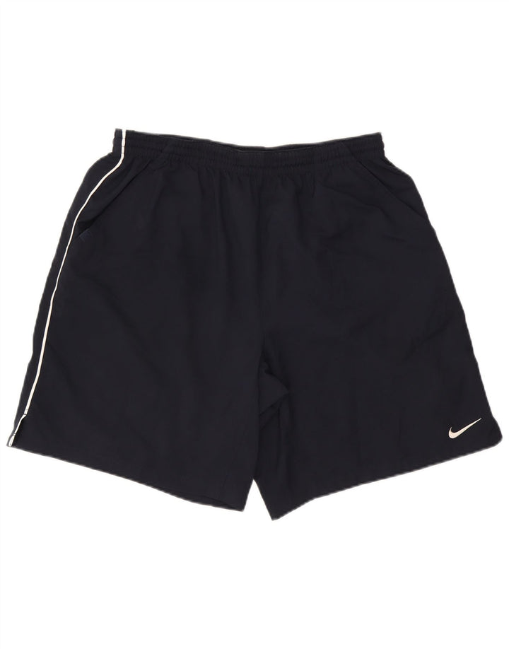 Shorts esportivos masculinos Nike Dri Fit grandes poliéster azul marinho