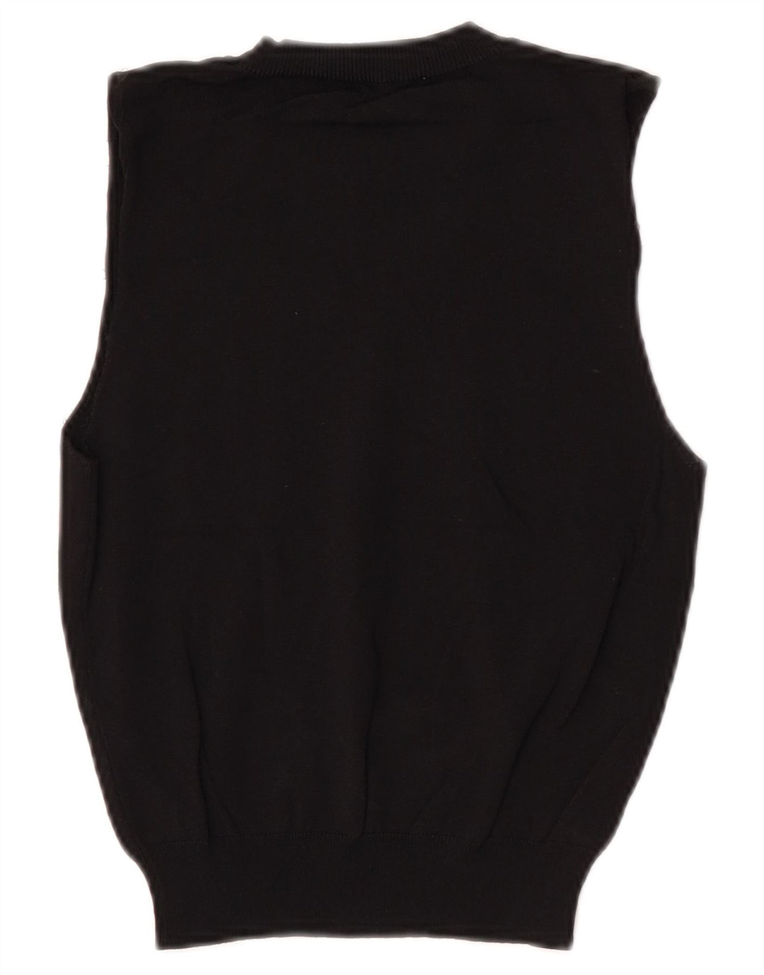 Zara Womens Crop Vest Tank Top UK 8 Pequeno Poliéster Preto