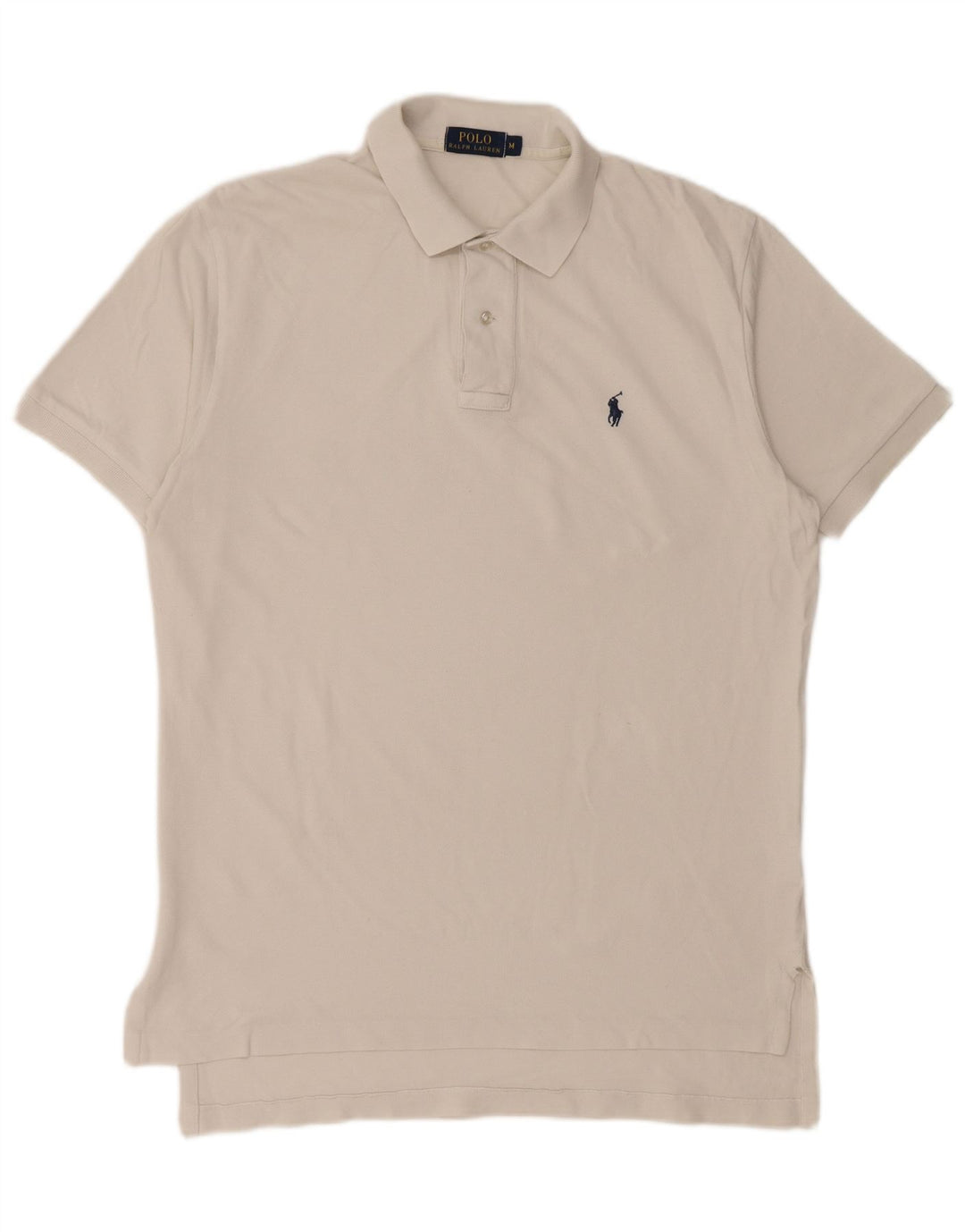 Camisa polo masculina POLO RALPH LAUREN algodão branco médio