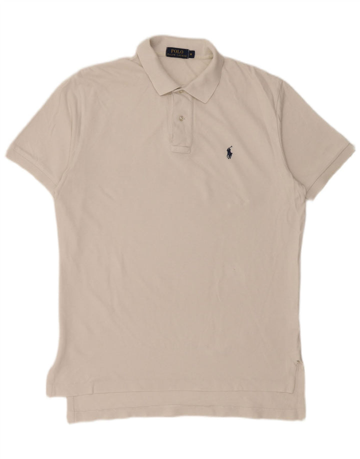 Camisa polo masculina POLO RALPH LAUREN algodão branco médio