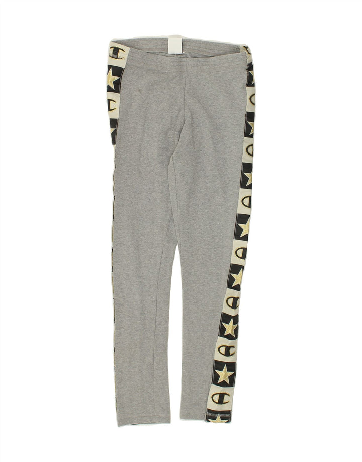 CHAMPION Womens Graphic Leggings UK 6 XS Grey Vintage Champion and Second-Hand Champion from Messina Hembry 