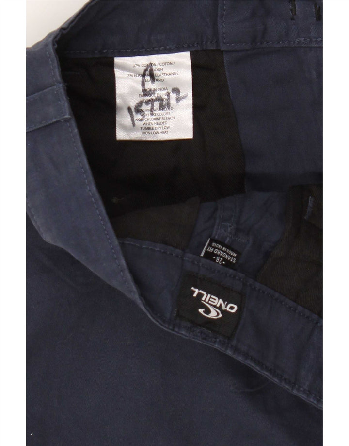 O'Neill Mens Chino Shorts W28 Pequeno Algodão Azul Marinho