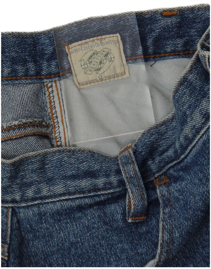 Saia jeans feminina BENETTON médio W28 azul