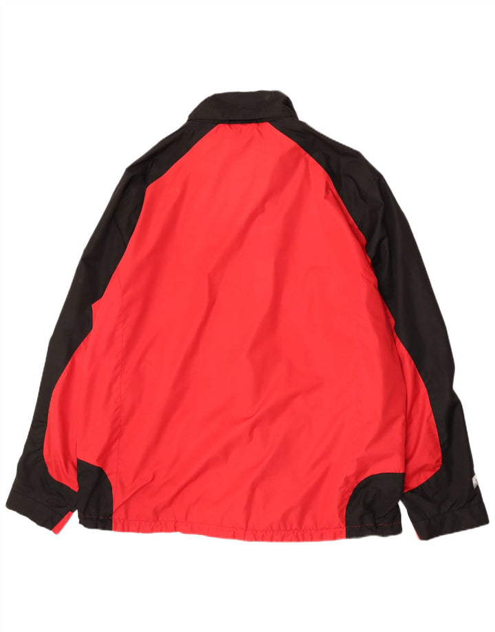 Jaqueta de chuva masculina Iguana UK 46 3XL poliéster colorblock vermelho